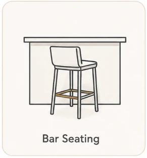 Bar seating icon