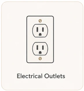 Electrical outlets icon