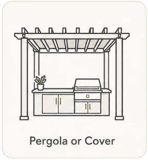 Pergola cover icon