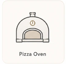 Pizza oven icon