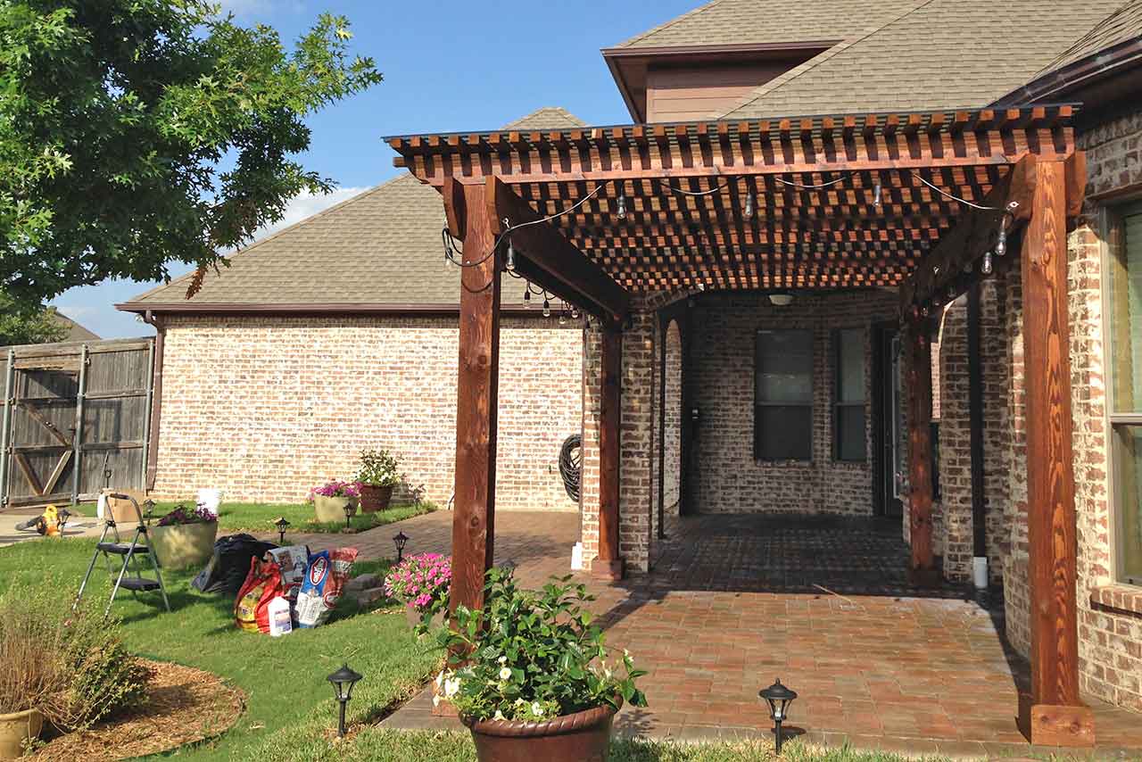 Covered Cedar Pergola with Brick Paver Patio 3 Covered-Cedar-Pergola-with-Brick-Paver-Patio